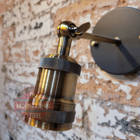Antique Brass E27 Wall Light
