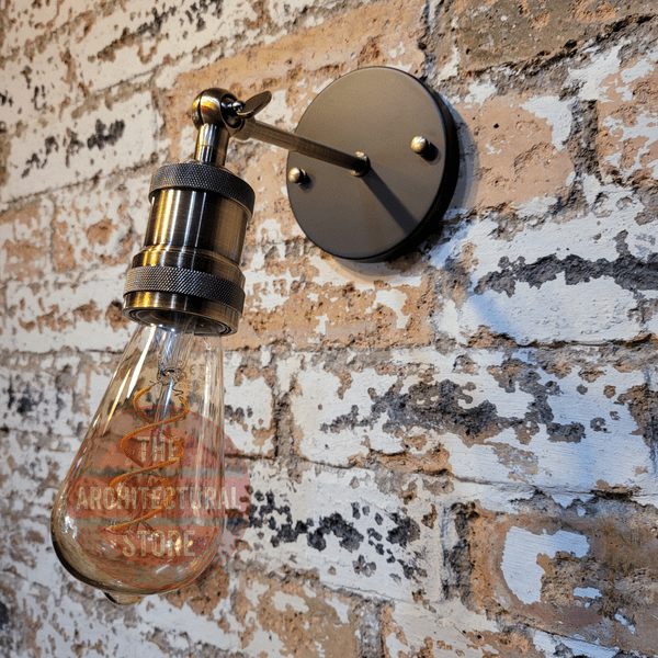 Antique Brass E27 Wall Light