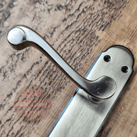 Antique Bronze Sprung Lever Interior Door Handle On Lock Plate