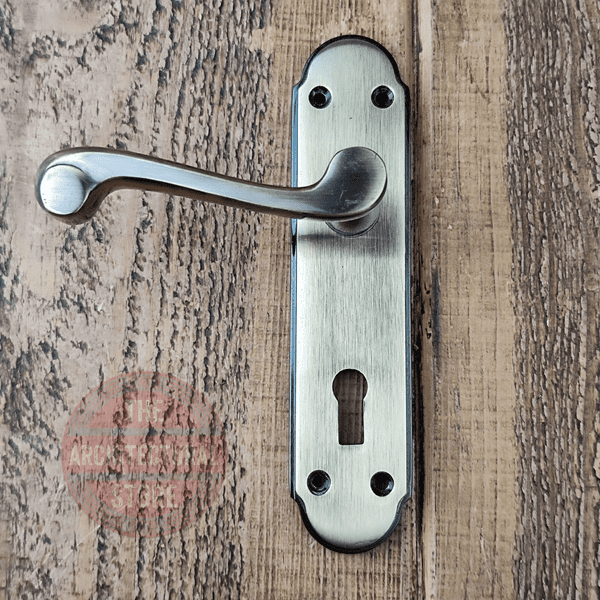 Antique Bronze Sprung Lever Interior Door Handle On Lock Plate