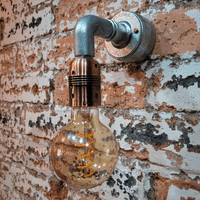 Antique Copper Angled Wall Light