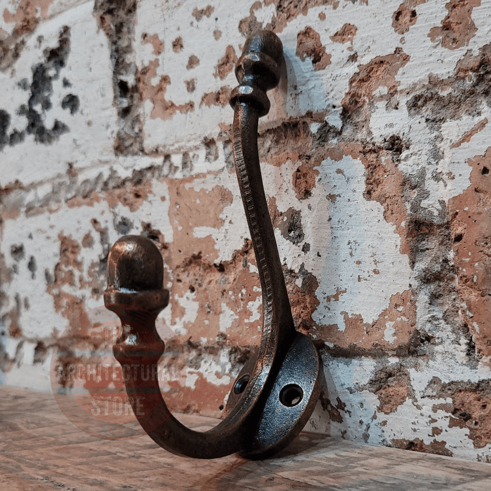 Antique metal discount coat hooks