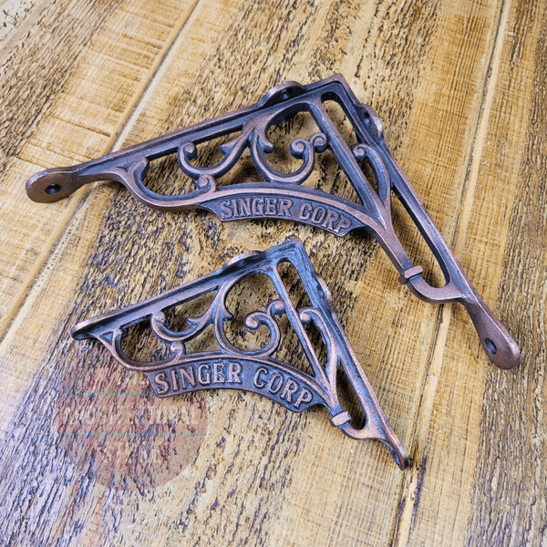 Antique Copper Singer Brackets
