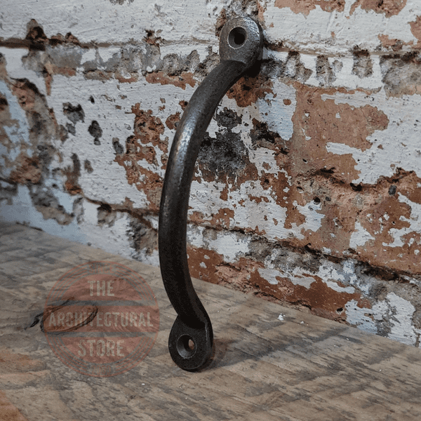 Antique Iron Penny End Bow Handles 125mm