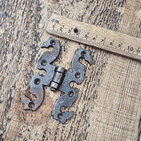 Antique Iron Snake Door Hinges 3