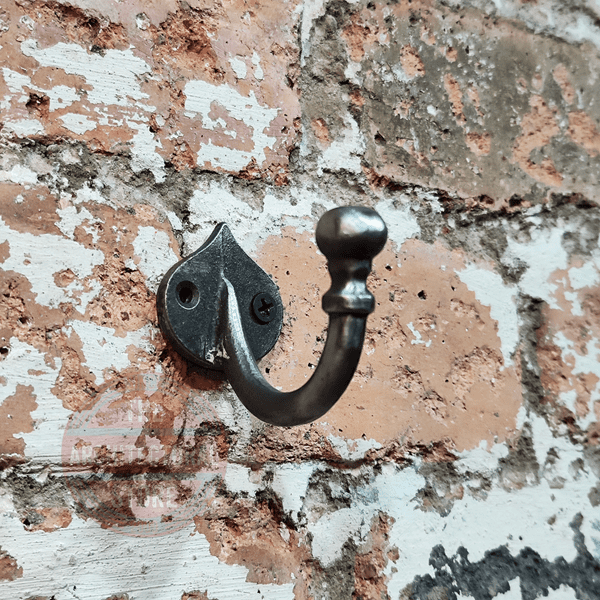 Ball End Coat Hook On Spearhead Backplate