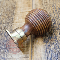 Beehive Door Knobs Teak