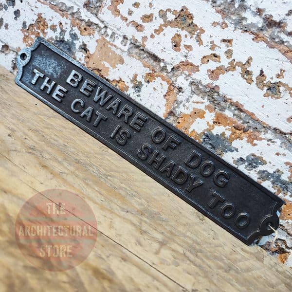 Beware Of The Dog & Cat Plaque