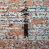 Black Blue Tit  Wind Chime