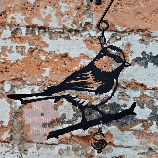 Black Blue Tit  Wind Chime