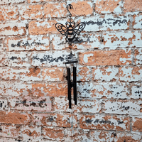 Black Honey Bee Wind Chime