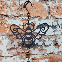 Black Honey Bee Wind Chime