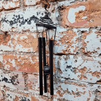 Black Honey Bee Wind Chime