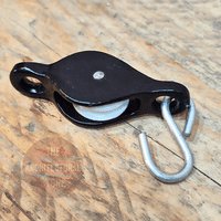 Black Single Line Pulley For 6mm Cord