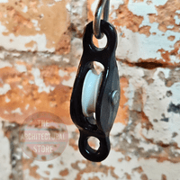 Black Single Line Pulley For 6mm Cord