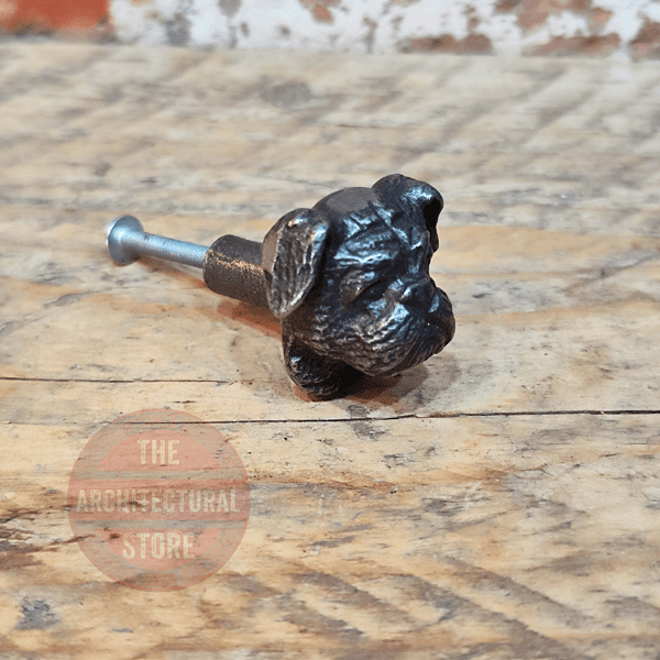 3-Pack Cabinet Knob Drawer Pull – Wrought Iron, BP771-WI, Rustic Industrial Style For Cabinets & Drawers