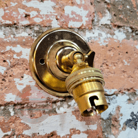 Brass Bayonet Swivel Wall Light