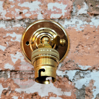 Brass Bayonet Swivel Wall Light