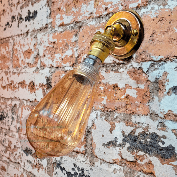 Brass Bayonet Swivel Wall Light
