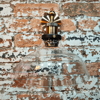 Brass Wall Light With Glass Shade