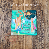 Ceramic Alice In Wonderland Coasters