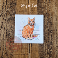 Ceramic Cat Coasters