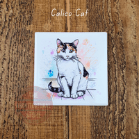Ceramic Cat Coasters