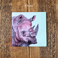 Ceramic Wildlife Coasters