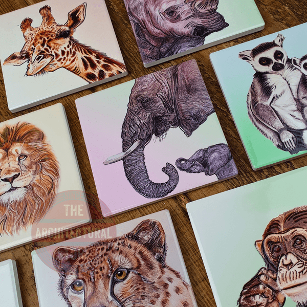 Ceramic Wildlife Coasters