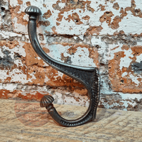 Coat Hook Double Shell  Tipped 150mm 6