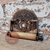 Crown Toilet Roll Holder Antique Copper