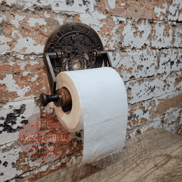 Crown Toilet Roll Holder Antique Copper