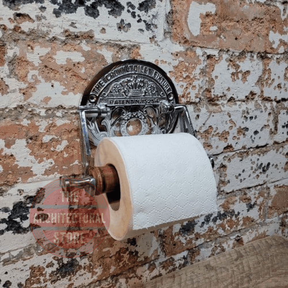Crown Toilet Roll Holder Chrome