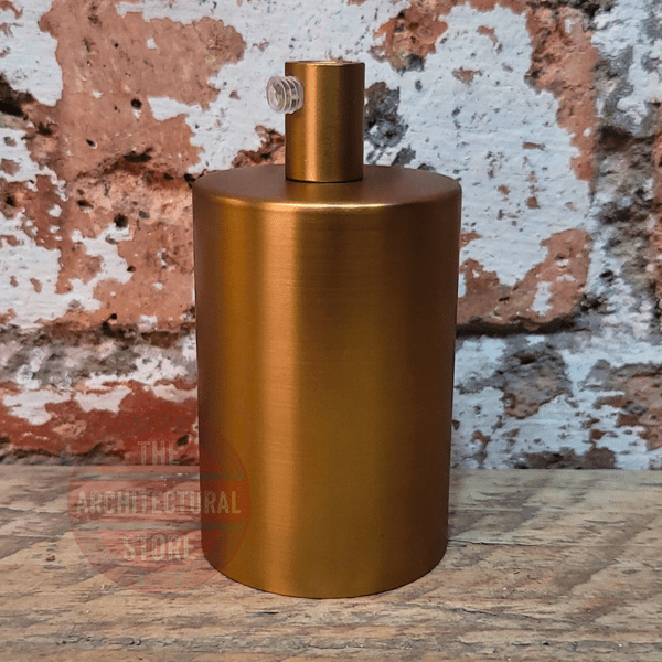 Cylindrical Bronze E27 Bulb Holder