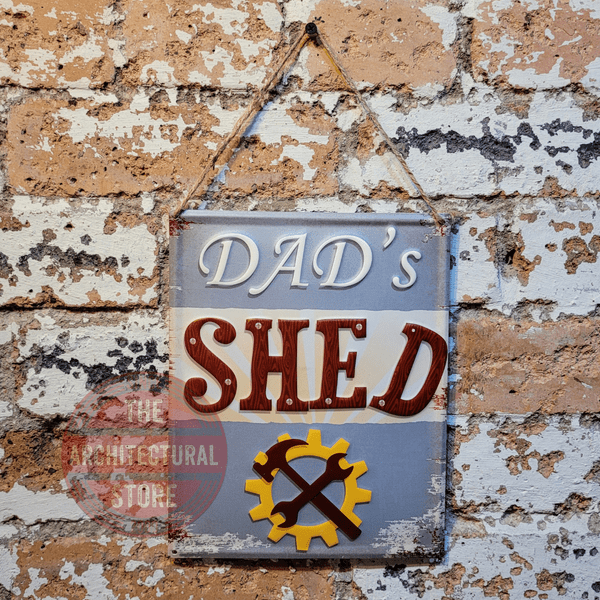 Dads Shed Metal Wall Sign