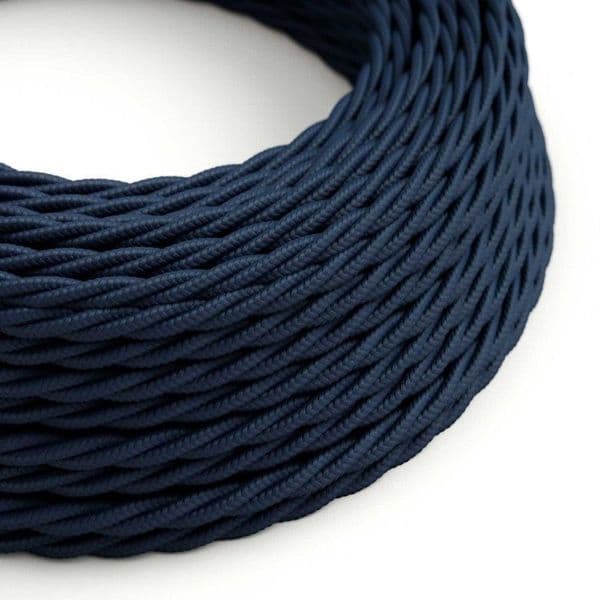 Dark Blue Twisted 3 Core Electrical Cable