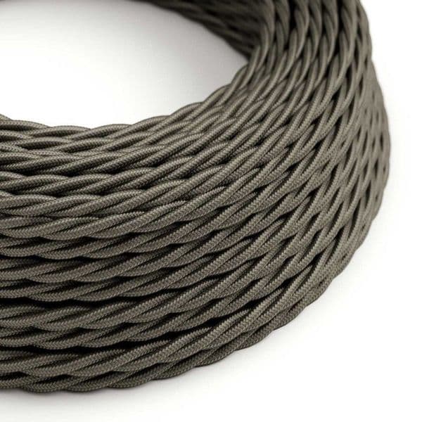 Dark Grey Twisted 3 Core Electrical Cable