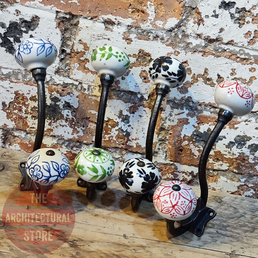 Double Ceramic Ball Coat Hook