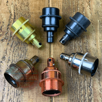 E27 Bulb Holders + 1 Shade Ring Brass, Antique Brass, Copper, Old English, Bronze, Nickel