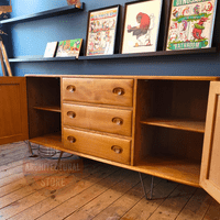 Ercol Sideboard on Steel Hairpin Legs