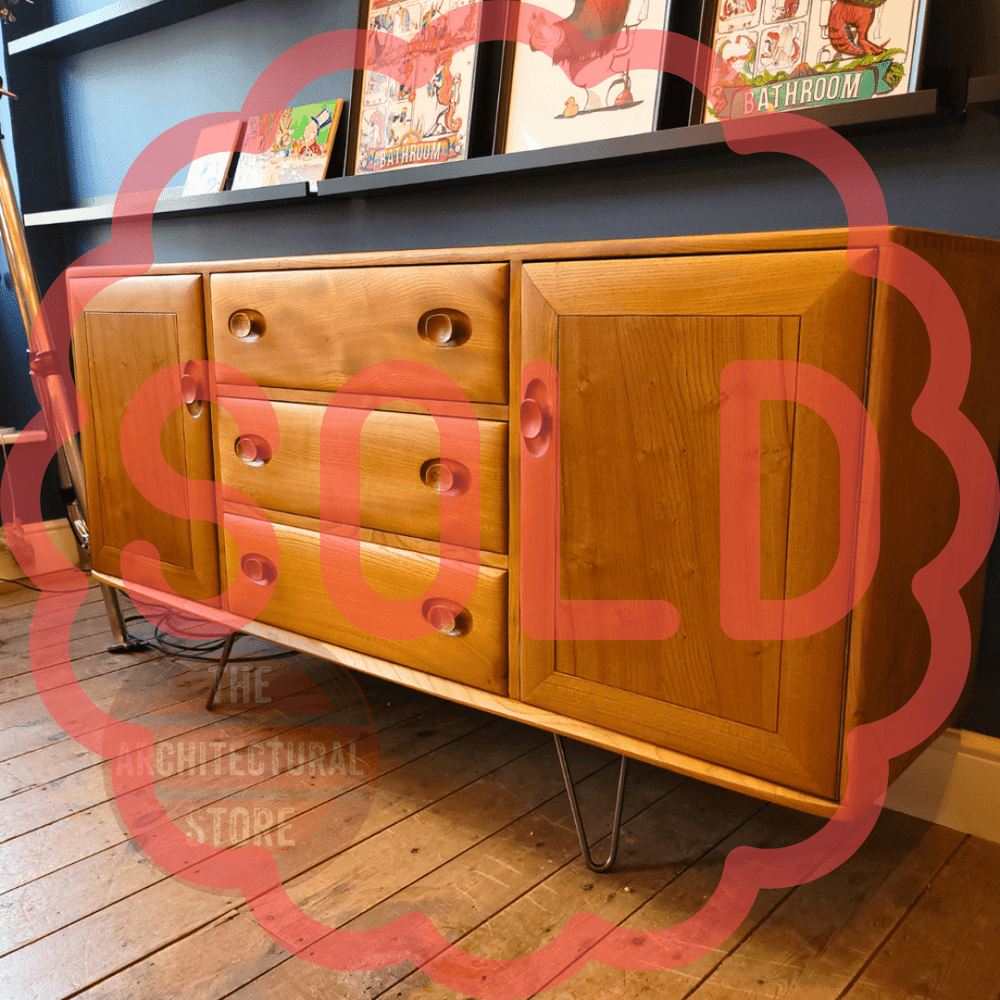 Ercol Sideboard on Steel Hairpin Legs