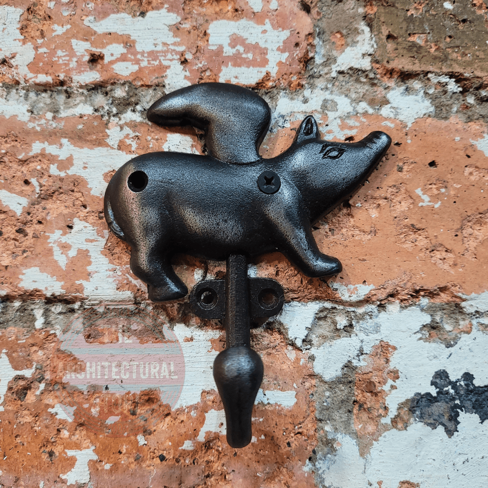 Cast Iron Perched Bird on Branch Wall Hook Key Towel Coat Hanger Rustic Brown Cast Iron Perched Bird on Branch Wall Hook Key Towel Coat Hanger Rustic Brown