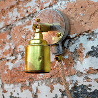 Galvanised Industrial Swivel Wall Light E27