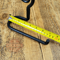 Hand Forged Curly Tail Toilet Roll Holders Beeswax & Antique Iron