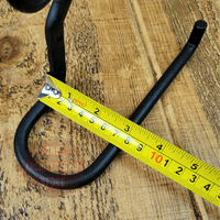 Hand Forged Curly Tail Toilet Roll Holders Beeswax & Antique Iron