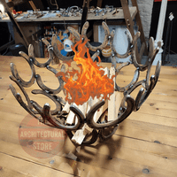Handmade Horse Shoe Fire Pit Bowl