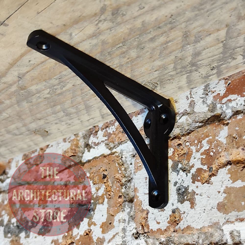Heavy Duty Black Shelf Bracket 4" X 3"
