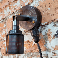 Industrial  Antique Iron E27 Swivel Wall Light
