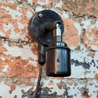 Industrial  Antique Iron E27 Swivel Wall Light