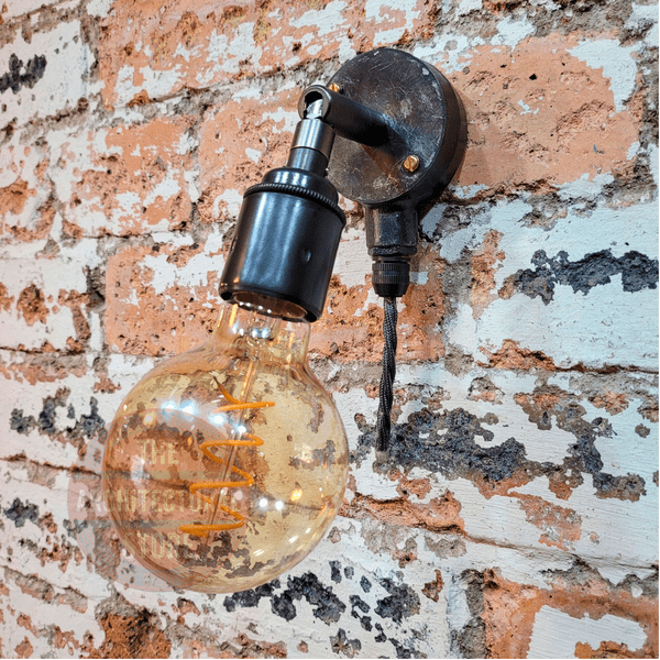 Industrial  Antique Iron E27 Swivel Wall Light